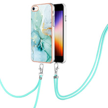 Load image into Gallery viewer, Electroplating Marble Pattern TPU Phone Case with Lanyard, For iPhone SE 2022 / SE 2020 / 8 / 7, For Motorola Moto G Stylus 2022, For Nokia G20 / G10, For Nokia G21 / G11, For Samsung Galaxy A23 5G / 4G, For OPPO Realme 9 Pro+ 5G                       ...