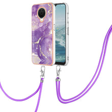Load image into Gallery viewer, Electroplating Marble Pattern TPU Phone Case with Lanyard, For iPhone SE 2022 / SE 2020 / 8 / 7, For Motorola Moto G Stylus 2022, For Nokia G20 / G10, For Nokia G21 / G11, For Samsung Galaxy A23 5G / 4G, For OPPO Realme 9 Pro+ 5G                       ...