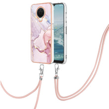 Load image into Gallery viewer, Electroplating Marble Pattern TPU Phone Case with Lanyard, For iPhone SE 2022 / SE 2020 / 8 / 7, For Motorola Moto G Stylus 2022, For Nokia G20 / G10, For Nokia G21 / G11, For Samsung Galaxy A23 5G / 4G, For OPPO Realme 9 Pro+ 5G                       ...