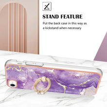 Load image into Gallery viewer, Electroplating Marble Pattern TPU Phone Case with Ring, For iPhone SE 2022 / SE 2020 / 8 / 7, For Motorola Moto G Stylus 2022, For Nokia G20 / G10, For Nokia G21 / G11, For Xiaomi 11T / 11T Pro, For Xiaomi Redmi 10, For Samsung Galaxy A23 5G / 4G      ...