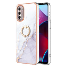 Load image into Gallery viewer, Electroplating Marble Pattern TPU Phone Case with Ring, For iPhone SE 2022 / SE 2020 / 8 / 7, For Motorola Moto G Stylus 2022, For Nokia G20 / G10, For Nokia G21 / G11, For Xiaomi 11T / 11T Pro, For Xiaomi Redmi 10, For Samsung Galaxy A23 5G / 4G      ...