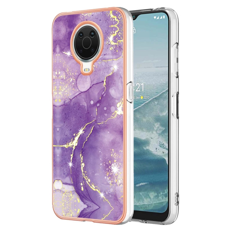 Electroplating Marble Pattern TPU Phone Case with Ring, For iPhone SE 2022 / SE 2020 / 8 / 7, For Motorola Moto G Stylus 2022, For Nokia G20 / G10, For Nokia G21 / G11, For Xiaomi 11T / 11T Pro, For Xiaomi Redmi 10, For Samsung Galaxy A23 5G / 4G      ...