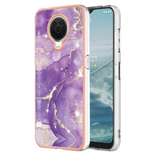Load image into Gallery viewer, Electroplating Marble Pattern TPU Phone Case with Ring, For iPhone SE 2022 / SE 2020 / 8 / 7, For Motorola Moto G Stylus 2022, For Nokia G20 / G10, For Nokia G21 / G11, For Xiaomi 11T / 11T Pro, For Xiaomi Redmi 10, For Samsung Galaxy A23 5G / 4G      ...