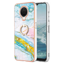 Load image into Gallery viewer, Electroplating Marble Pattern TPU Phone Case with Ring, For iPhone SE 2022 / SE 2020 / 8 / 7, For Motorola Moto G Stylus 2022, For Nokia G20 / G10, For Nokia G21 / G11, For Xiaomi 11T / 11T Pro, For Xiaomi Redmi 10, For Samsung Galaxy A23 5G / 4G      ...