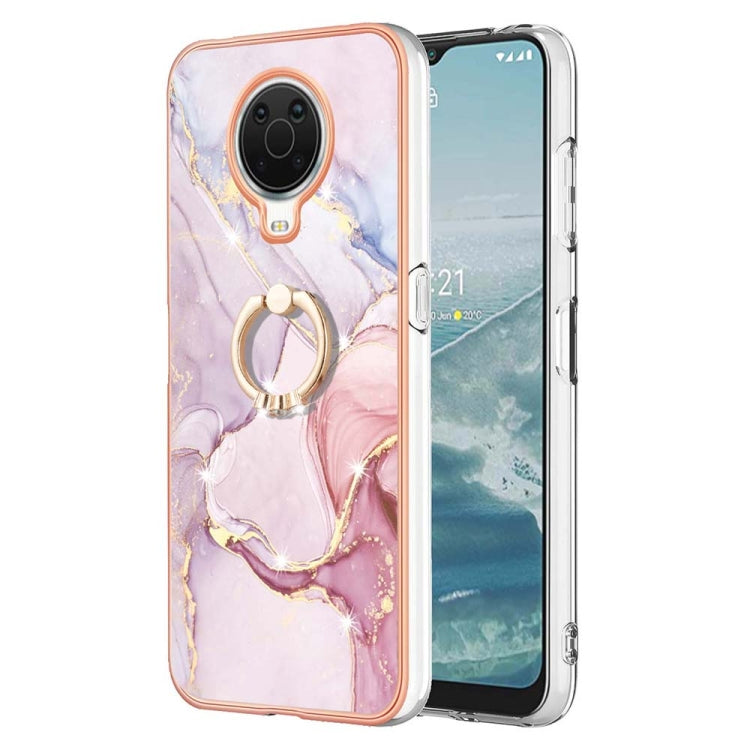 Electroplating Marble Pattern TPU Phone Case with Ring, For iPhone SE 2022 / SE 2020 / 8 / 7, For Motorola Moto G Stylus 2022, For Nokia G20 / G10, For Nokia G21 / G11, For Xiaomi 11T / 11T Pro, For Xiaomi Redmi 10, For Samsung Galaxy A23 5G / 4G      ...