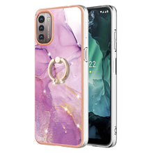 Load image into Gallery viewer, Electroplating Marble Pattern TPU Phone Case with Ring, For iPhone SE 2022 / SE 2020 / 8 / 7, For Motorola Moto G Stylus 2022, For Nokia G20 / G10, For Nokia G21 / G11, For Xiaomi 11T / 11T Pro, For Xiaomi Redmi 10, For Samsung Galaxy A23 5G / 4G      ...