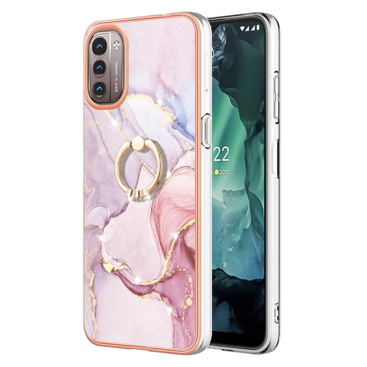 Electroplating Marble Pattern TPU Phone Case with Ring, For iPhone SE 2022 / SE 2020 / 8 / 7, For Motorola Moto G Stylus 2022, For Nokia G20 / G10, For Nokia G21 / G11, For Xiaomi 11T / 11T Pro, For Xiaomi Redmi 10, For Samsung Galaxy A23 5G / 4G      ...