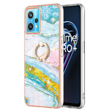 Load image into Gallery viewer, Electroplating Marble Pattern TPU Phone Case with Ring, For OPPO Realme 9 Pro+ 5G, For OPPO Realme 9 Pro 5G, For OPPO Realme 9i / A36 / A96 4G