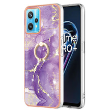 Load image into Gallery viewer, Electroplating Marble Pattern TPU Phone Case with Ring, For OPPO Realme 9 Pro+ 5G, For OPPO Realme 9 Pro 5G, For OPPO Realme 9i / A36 / A96 4G