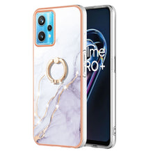 Load image into Gallery viewer, Electroplating Marble Pattern TPU Phone Case with Ring, For OPPO Realme 9 Pro+ 5G, For OPPO Realme 9 Pro 5G, For OPPO Realme 9i / A36 / A96 4G