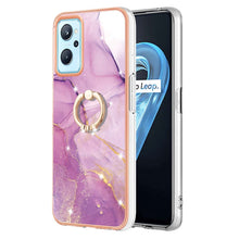 Load image into Gallery viewer, Electroplating Marble Pattern TPU Phone Case with Ring, For OPPO Realme 9 Pro+ 5G, For OPPO Realme 9 Pro 5G, For OPPO Realme 9i / A36 / A96 4G