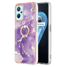Load image into Gallery viewer, Electroplating Marble Pattern TPU Phone Case with Ring, For OPPO Realme 9 Pro+ 5G, For OPPO Realme 9 Pro 5G, For OPPO Realme 9i / A36 / A96 4G