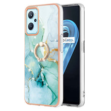 Load image into Gallery viewer, Electroplating Marble Pattern TPU Phone Case with Ring, For OPPO Realme 9 Pro+ 5G, For OPPO Realme 9 Pro 5G, For OPPO Realme 9i / A36 / A96 4G