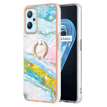 Load image into Gallery viewer, Electroplating Marble Pattern TPU Phone Case with Ring, For OPPO Realme 9 Pro+ 5G, For OPPO Realme 9 Pro 5G, For OPPO Realme 9i / A36 / A96 4G