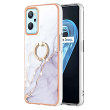 Load image into Gallery viewer, Electroplating Marble Pattern TPU Phone Case with Ring, For OPPO Realme 9 Pro+ 5G, For OPPO Realme 9 Pro 5G, For OPPO Realme 9i / A36 / A96 4G