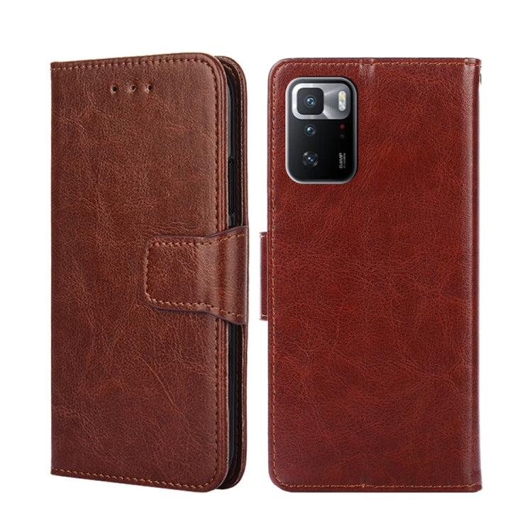 Crystal Texture Leather Phone Case, For Xiaomi Poco M4 Pro, For Xiaomi Poco X4 Pro 5G, For Xiaomi Redmi 10, For Xiaomi Redmi K50 / K50 Pro, For Xiaomi Redmi K50 Gaming, For Xiaomi Redmi Note 10 Pro 5G CN Version