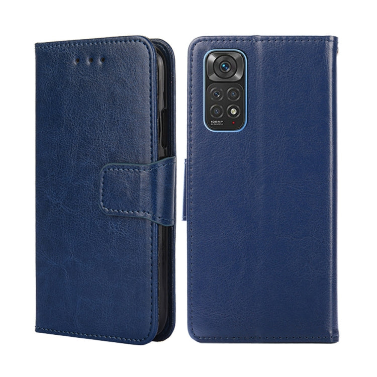 Crystal Texture Leather Phone Case, For Xiaomi Redmi Note 11 4G Global/11S, For Xiaomi Redmi Note 11 5G/Poco M4 Pro 5G, For Xiaomi Redmi Note 11 Pro 5G/11 Pro+ 5G, For Xiaomi Redmi Note 11E 5G CN/Redmi 10 5G, For Xiaomi 12 Pro