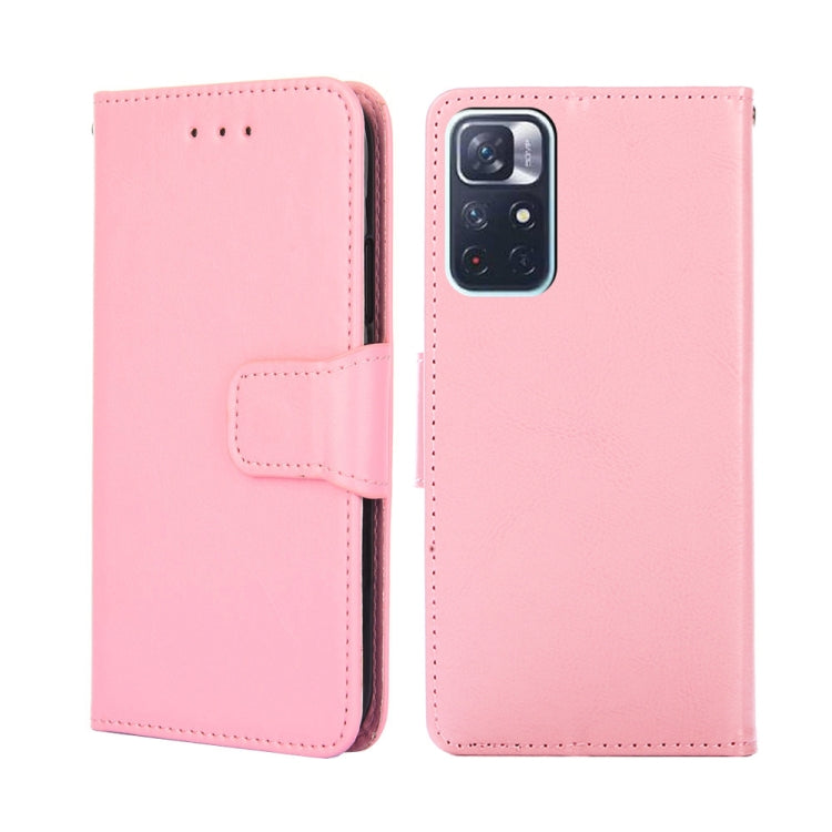 Crystal Texture Leather Phone Case, For Xiaomi Redmi Note 11 4G Global/11S, For Xiaomi Redmi Note 11 5G/Poco M4 Pro 5G, For Xiaomi Redmi Note 11 Pro 5G/11 Pro+ 5G, For Xiaomi Redmi Note 11E 5G CN/Redmi 10 5G, For Xiaomi 12 Pro