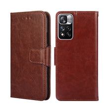 Load image into Gallery viewer, Crystal Texture Leather Phone Case, For Xiaomi Redmi Note 11 4G Global/11S, For Xiaomi Redmi Note 11 5G/Poco M4 Pro 5G, For Xiaomi Redmi Note 11 Pro 5G/11 Pro+ 5G, For Xiaomi Redmi Note 11E 5G CN/Redmi 10 5G, For Xiaomi 12 Pro