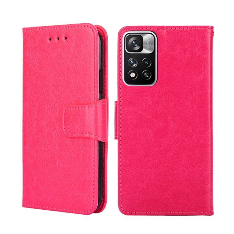 Crystal Texture Leather Phone Case, For Xiaomi Redmi Note 11 4G Global/11S, For Xiaomi Redmi Note 11 5G/Poco M4 Pro 5G, For Xiaomi Redmi Note 11 Pro 5G/11 Pro+ 5G, For Xiaomi Redmi Note 11E 5G CN/Redmi 10 5G, For Xiaomi 12 Pro
