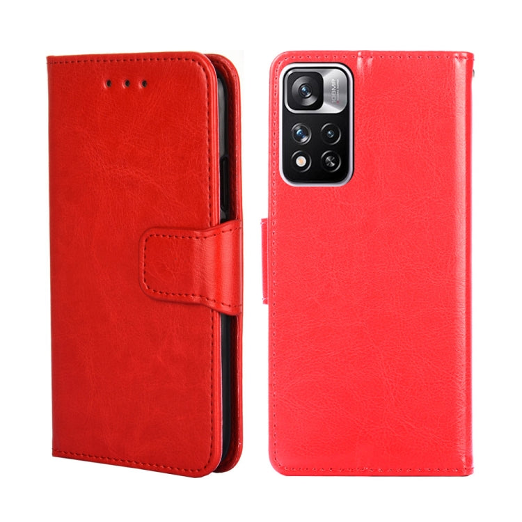 Crystal Texture Leather Phone Case, For Xiaomi Redmi Note 11 4G Global/11S, For Xiaomi Redmi Note 11 5G/Poco M4 Pro 5G, For Xiaomi Redmi Note 11 Pro 5G/11 Pro+ 5G, For Xiaomi Redmi Note 11E 5G CN/Redmi 10 5G, For Xiaomi 12 Pro
