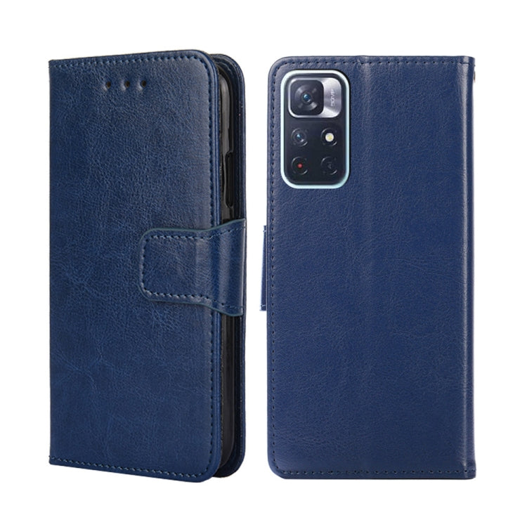 Crystal Texture Leather Phone Case, For Xiaomi Redmi Note 11 4G Global/11S, For Xiaomi Redmi Note 11 5G/Poco M4 Pro 5G, For Xiaomi Redmi Note 11 Pro 5G/11 Pro+ 5G, For Xiaomi Redmi Note 11E 5G CN/Redmi 10 5G, For Xiaomi 12 Pro