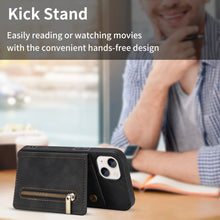 Load image into Gallery viewer, Zipper Card Holder Phone Case, For iPhone 13 mini, For iPhone 13, For iPhone 13 Pro, For iPhone 13 Pro Max, For iPhone 12, For iPhone 12 Pro Max, For iPhone 11, For iPhone 11 Pro