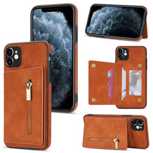 Load image into Gallery viewer, Zipper Card Holder Phone Case, For iPhone 13 mini, For iPhone 13, For iPhone 13 Pro, For iPhone 13 Pro Max, For iPhone 12, For iPhone 12 Pro Max, For iPhone 11, For iPhone 11 Pro