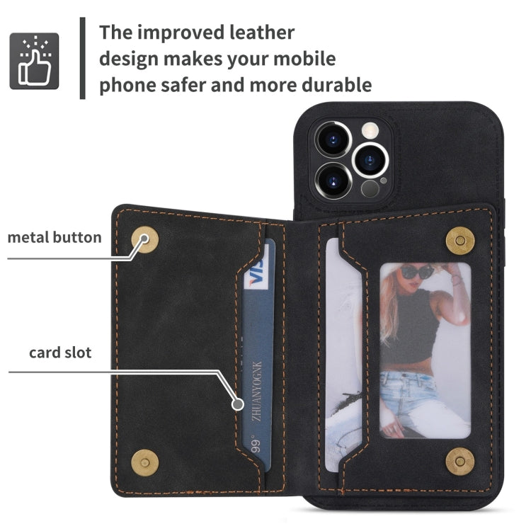 Zipper Card Holder Phone Case, For iPhone 11 Pro Max, For iPhone X / XS, For iPhone XR, For iPhone XS Max, For iPhone SE 2022 / 2020 / 8 / 7, For iPhone 8 Plus / 7 Plus, For iPhone 12 Pro, For iPhone 12 mini