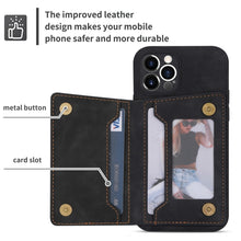 Load image into Gallery viewer, Zipper Card Holder Phone Case, For iPhone 11 Pro Max, For iPhone X / XS, For iPhone XR, For iPhone XS Max, For iPhone SE 2022 / 2020 / 8 / 7, For iPhone 8 Plus / 7 Plus, For iPhone 12 Pro, For iPhone 12 mini