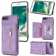 Load image into Gallery viewer, Zipper Card Holder Phone Case, For iPhone 11 Pro Max, For iPhone X / XS, For iPhone XR, For iPhone XS Max, For iPhone SE 2022 / 2020 / 8 / 7, For iPhone 8 Plus / 7 Plus, For iPhone 12 Pro, For iPhone 12 mini