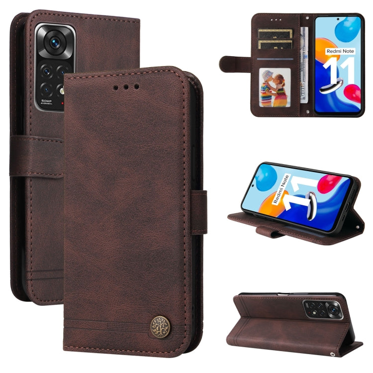 Skin Feel Life Tree Metal Button Leather Phone Case, For Xiaomi Redmi Note 11E / 10 Prime+ 5G, For Honor 50 Pro / Huawei nova 9 Pro, For Infinix Note 11, For OPPO Realme GT Neo3, For OPPO Reno7 4G / F21 Pro 4G, For Samsung Galaxy A03s US Version       ...