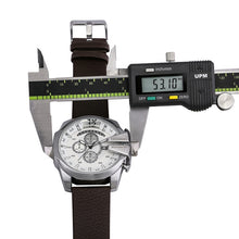 Load image into Gallery viewer, CAGARNY 6839 Irregular Large Dial Leather Band Quartz Sports Watch For Men