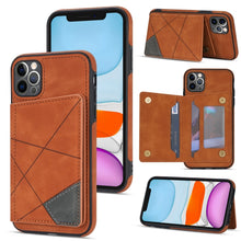 Load image into Gallery viewer, Line Card Holder Phone Case, For iPhone 11 Pro, For iPhone 11 Pro Max, For iPhone X / XS, For iPhone XR, For iPhone XS Max, For iPhone SE 2022 / 2020 / 8 / 7, For iPhone 8 Plus / 7 Plus