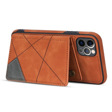 Load image into Gallery viewer, Line Card Holder Phone Case, For iPhone 11 Pro, For iPhone 11 Pro Max, For iPhone X / XS, For iPhone XR, For iPhone XS Max, For iPhone SE 2022 / 2020 / 8 / 7, For iPhone 8 Plus / 7 Plus