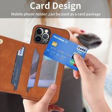 Load image into Gallery viewer, Line Card Holder Phone Case, For iPhone 11 Pro, For iPhone 11 Pro Max, For iPhone X / XS, For iPhone XR, For iPhone XS Max, For iPhone SE 2022 / 2020 / 8 / 7, For iPhone 8 Plus / 7 Plus