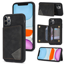 Load image into Gallery viewer, Line Card Holder Phone Case, For iPhone 11 Pro, For iPhone 11 Pro Max, For iPhone X / XS, For iPhone XR, For iPhone XS Max, For iPhone SE 2022 / 2020 / 8 / 7, For iPhone 8 Plus / 7 Plus