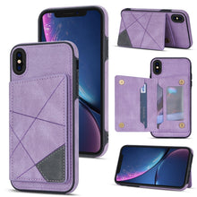 Load image into Gallery viewer, Line Card Holder Phone Case, For iPhone 11 Pro, For iPhone 11 Pro Max, For iPhone X / XS, For iPhone XR, For iPhone XS Max, For iPhone SE 2022 / 2020 / 8 / 7, For iPhone 8 Plus / 7 Plus
