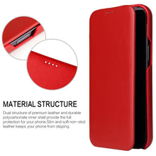 Load image into Gallery viewer, Fierre Shann Magnetic Genuine Leather Phone Case, For iPhone 13 mini, For iPhone 13, For iPhone 13 Pro, For iPhone 13 Pro Max