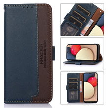 Load image into Gallery viewer, KHAZNEH Litchi Texture Leather RFID Phone Case, For Motorola Moto E32 4G, For Xiaomi 12 Lite