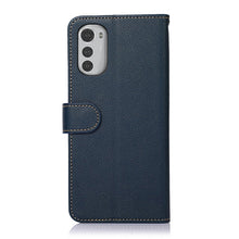 Load image into Gallery viewer, KHAZNEH Litchi Texture Leather RFID Phone Case, For Motorola Moto E32 4G, For Xiaomi 12 Lite
