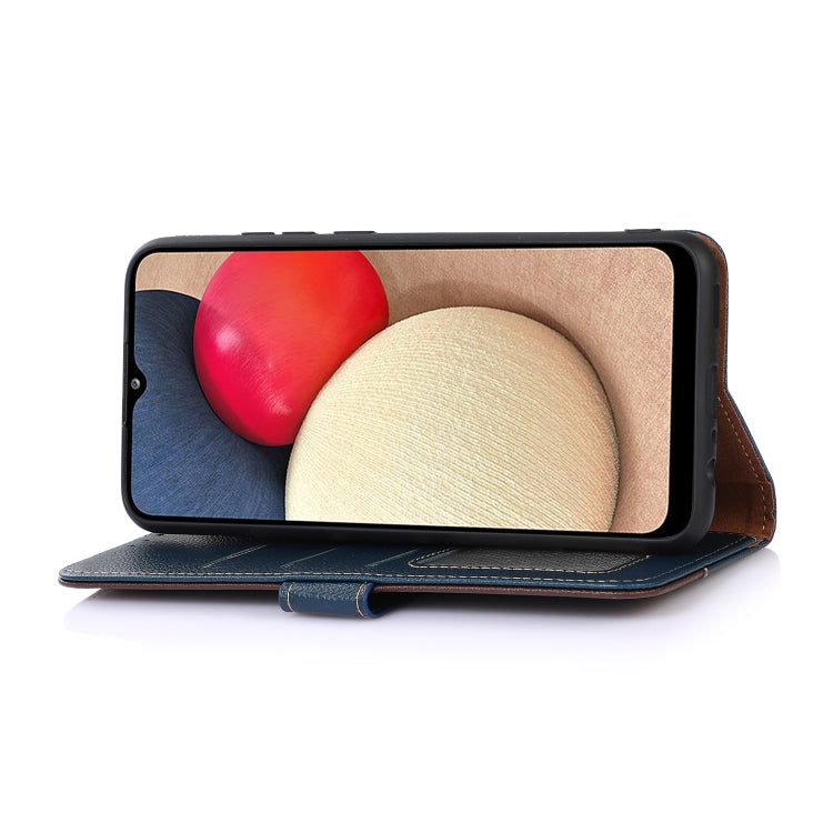 KHAZNEH Litchi Texture Leather RFID Phone Case, For Motorola Moto E32 4G, For Xiaomi 12 Lite