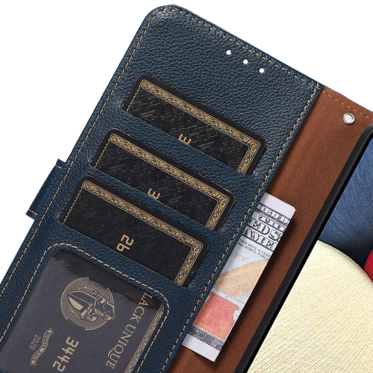 KHAZNEH Litchi Texture Leather RFID Phone Case, For Motorola Moto E32 4G, For Xiaomi 12 Lite