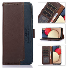 Load image into Gallery viewer, KHAZNEH Litchi Texture Leather RFID Phone Case, For Motorola Moto E32 4G, For Xiaomi 12 Lite
