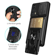 Load image into Gallery viewer, Sliding Camshield TPU+PC Phone Case with Card Slot, For Motorola Edge 20 Pro, For Motorola Moto G100, For OPPO A16, For Xiaomi 12 Pro, For OPPO Realme 8i