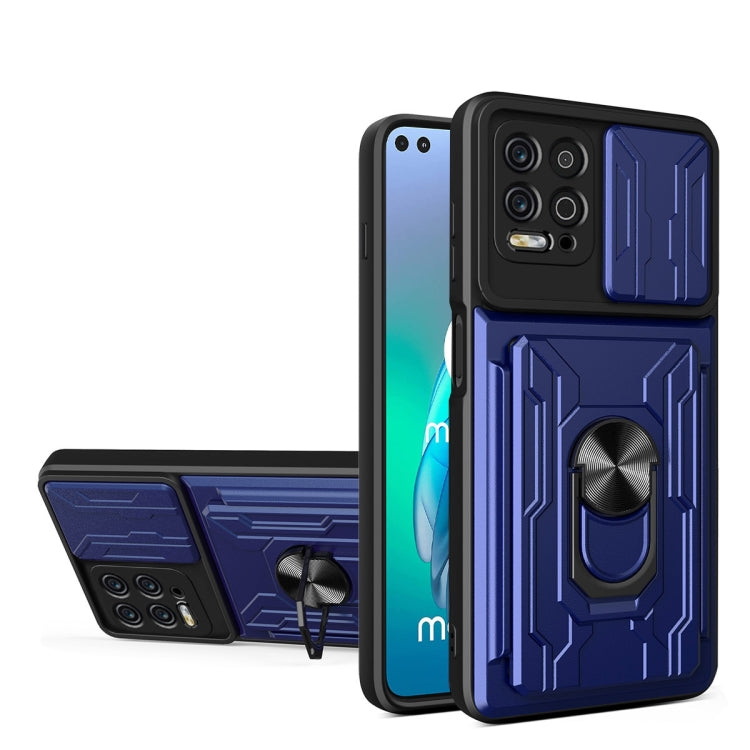 Sliding Camshield TPU+PC Phone Case with Card Slot, For Motorola Edge 20 Pro, For Motorola Moto G100, For OPPO A16, For Xiaomi 12 Pro, For OPPO Realme 8i