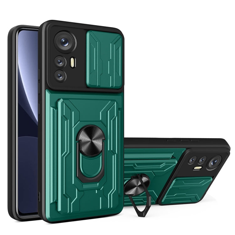 Sliding Camshield TPU+PC Phone Case with Card Slot, For Motorola Edge 20 Pro, For Motorola Moto G100, For OPPO A16, For Xiaomi 12 Pro, For OPPO Realme 8i