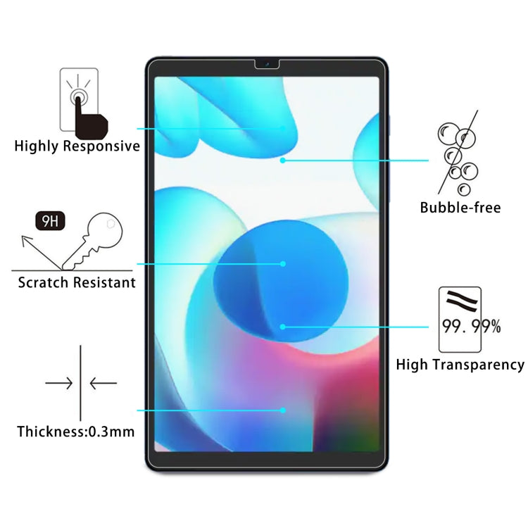 9H 2.5D Explosion-proof Tempered Tablet Glass Film, For Realme Pad Mini(1 PC)