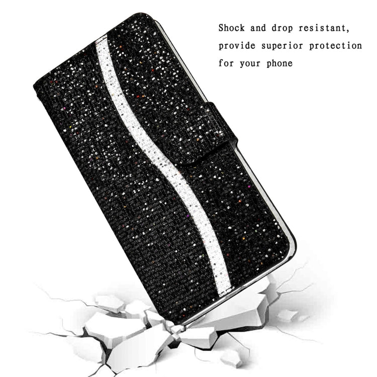 Glitter Powder Filp Leather Phone Case, For Xiaomi Redmi 10C, For Samsung Galaxy A13 4G