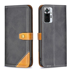 Color Matching Double Sewing Thread Leather Phone Case, For Xiaomi Redmi Note 10 Pro, For Xiaomi Redmi Note 11 Pro Global, For Xiaomi Redmi Note 11 6.43 inch Global, For Xiaomi Mi 10T Lite, For Xiaomi Mi 10T, For Xiaomi Mi 11 Lite                      ...